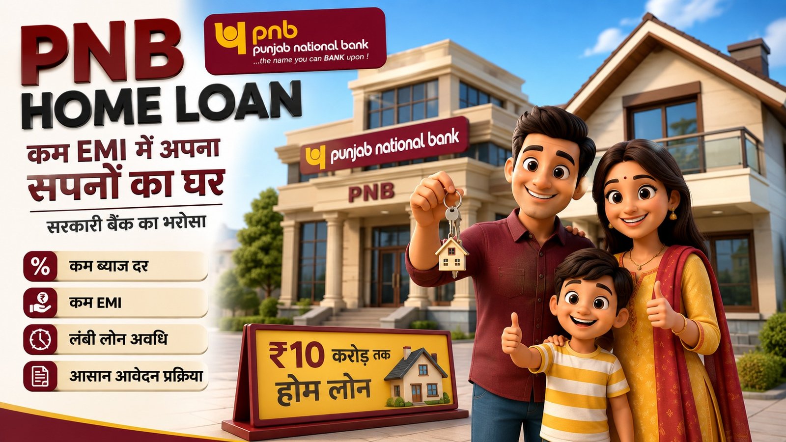 PNB Home Loan Kaise Le: सरकारी बैंक से लाखों का Home Loan कैसे मिलेगा? जानें ब्याज दर, EMI और Eligibility